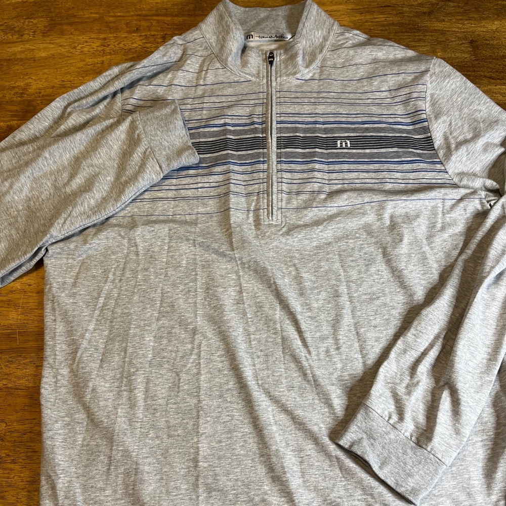 Travis Mathew quarter zip long sleeve shirt. Trump international. 2XL